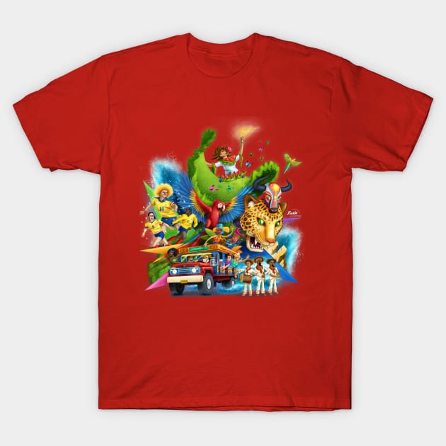 Fiesta Colombia T-Shirt by KarlosVz